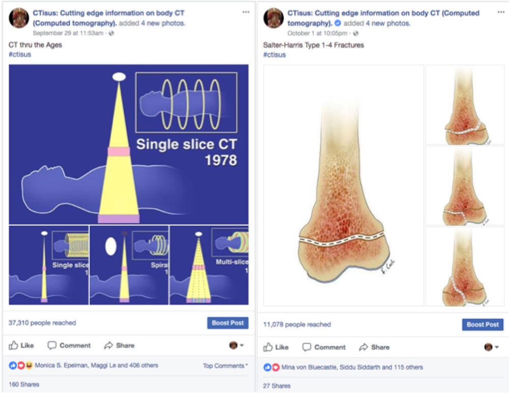 New Facebook developments that aid in the dissemination of medical education.