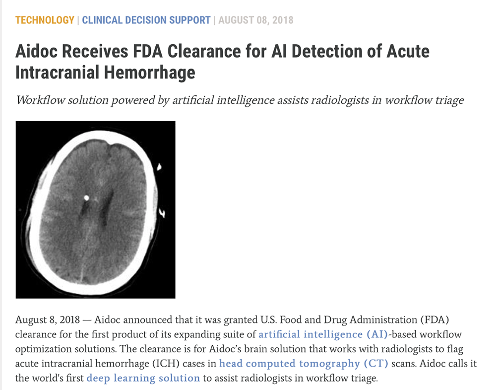 AI Detection of Acute Intracranial Hemorrhage