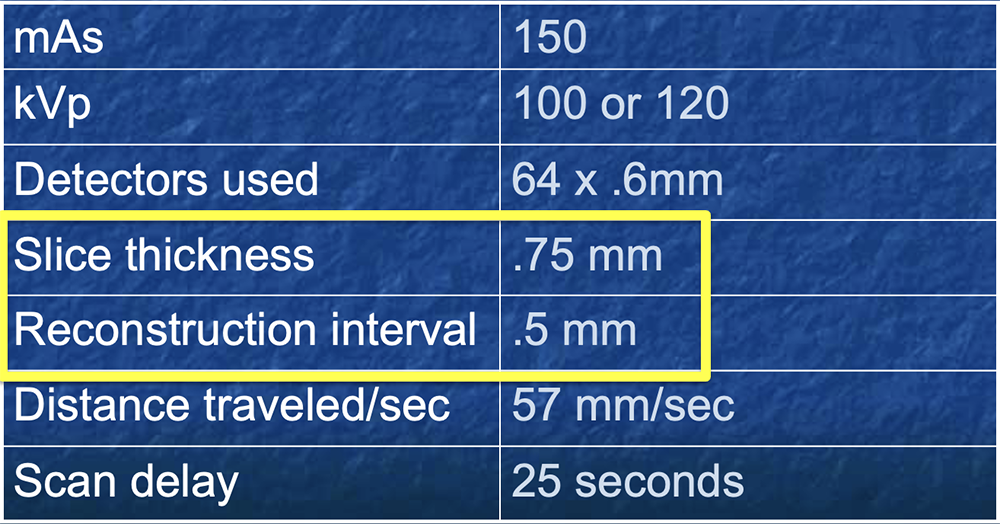 3D CT Angiography Protocol: Small BowelArterial Phase (64MDCT and Beyond)