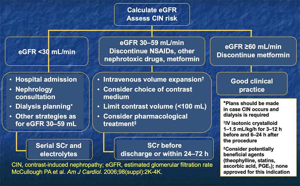 Algorithm for Management of Patients Receiving Iodinated CM 
