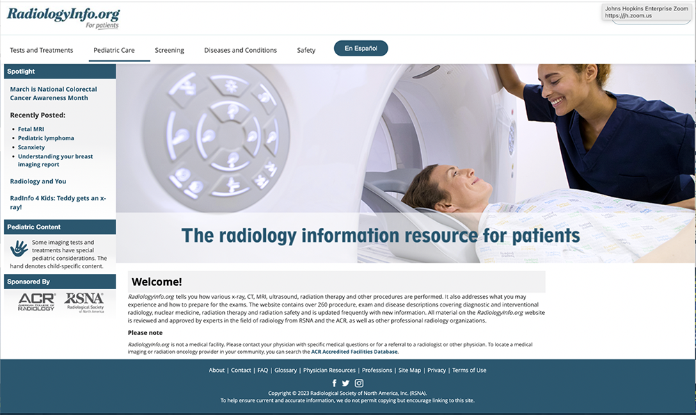 RadiologyInfo.org